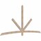 Ekena Millwork Alberta Smooth Timber Gable Bracket, Douglas Fir, 108"W x 54"H x 1 1/2"D x 3 1/2"F, 12/12 Pitch GBW108X54X0204ALB00SDF - alternate 4